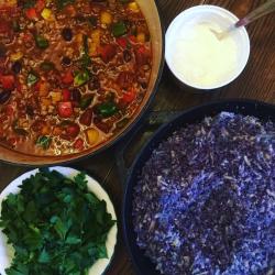 Cauliflower chili con carne